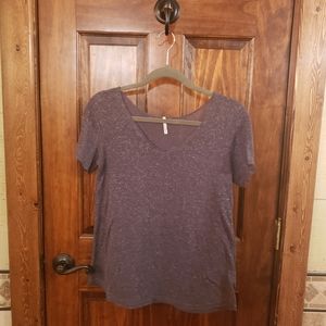 EUC BKE Women's Textured Gray V-Neck Top EUC